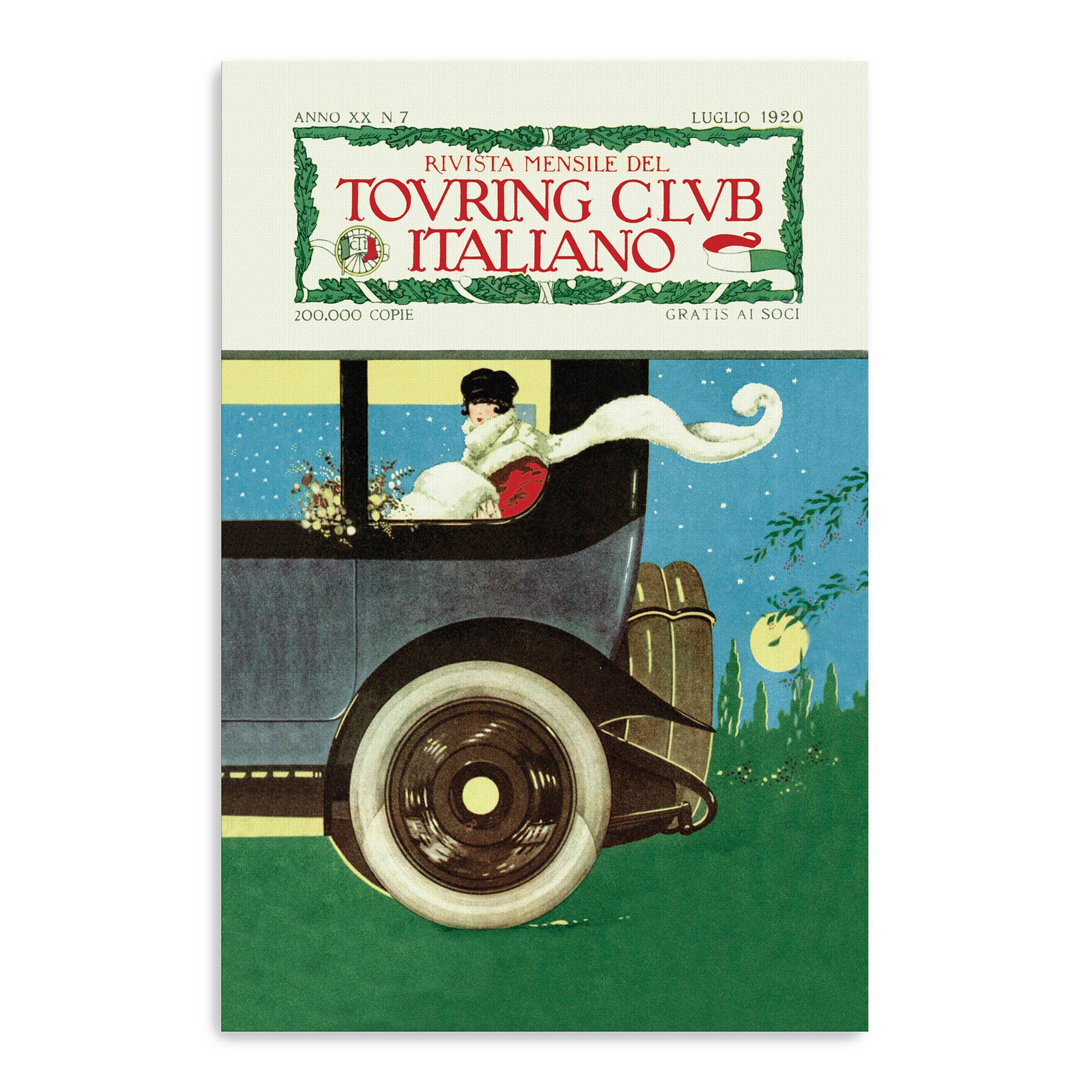 Lumaprints Touring Club Italiano Canvas Giclée Art